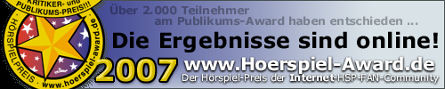 Banner zu den Ergebnissen des Hörspiel-Awards 2007